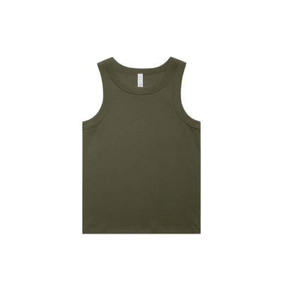 Wo's Organic Rib Tank 4063G - Army