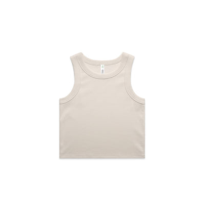 Wo's Organic Rib Crop Tank 4064G - Bone