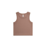 Wo's Organic Rib Crop Tank 4064G - Hazy Pink