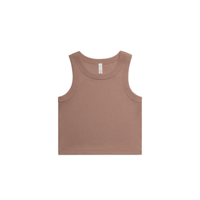 Wo's Organic Rib Crop Tank 4064G - Hazy Pink