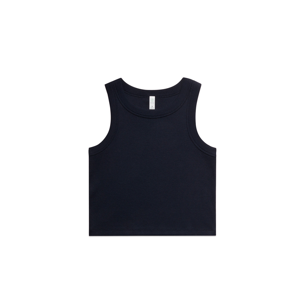 Wo's Organic Rib Crop Tank 4064G - Navy