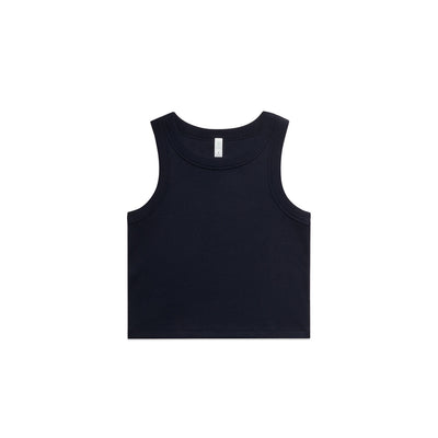Wo's Organic Rib Crop Tank 4064G - Navy