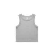 Wo's Organic Rib Crop Tank 4064G - Storm