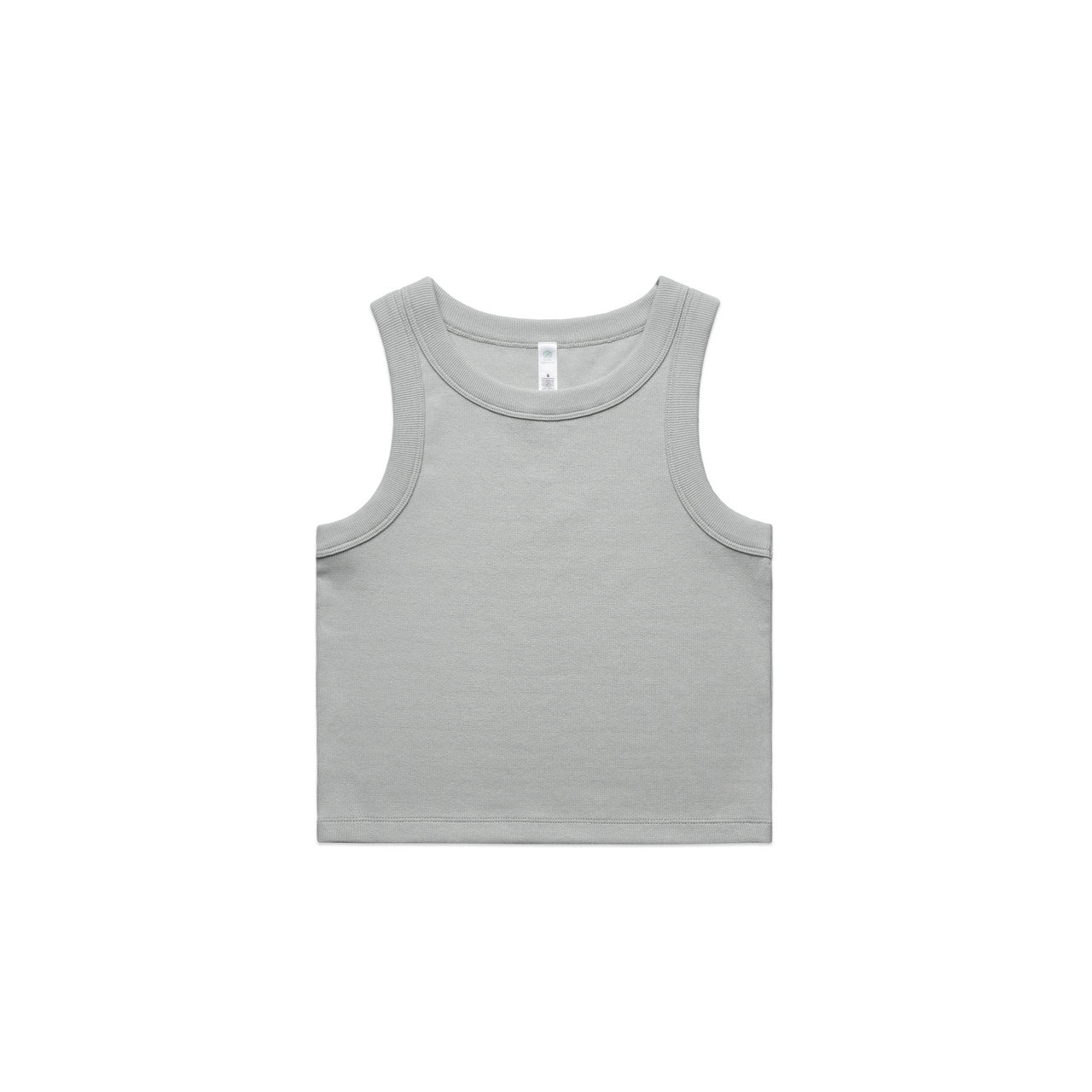 Wo's Organic Rib Crop Tank 4064G - Storm