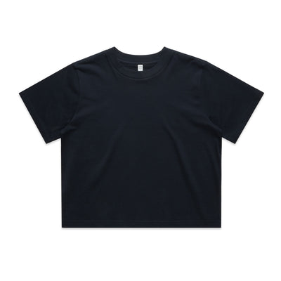 Wo's Classic Crop Tee 4072 - Navy