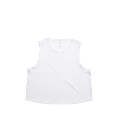 Wo's Martina Crop Tank 4091 - White
