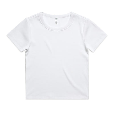 Wo's Organic Rib Tee 4092G - White