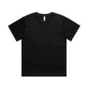 Wo's Martina V Neck Tee 4095 - Black
