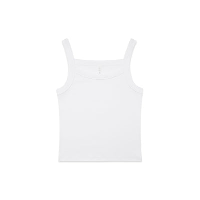 Wo's Organic Collegiate Tank 4097 - White