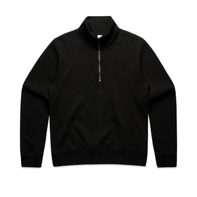 Wo's Stencil Half Zip Crew 4125 - Black