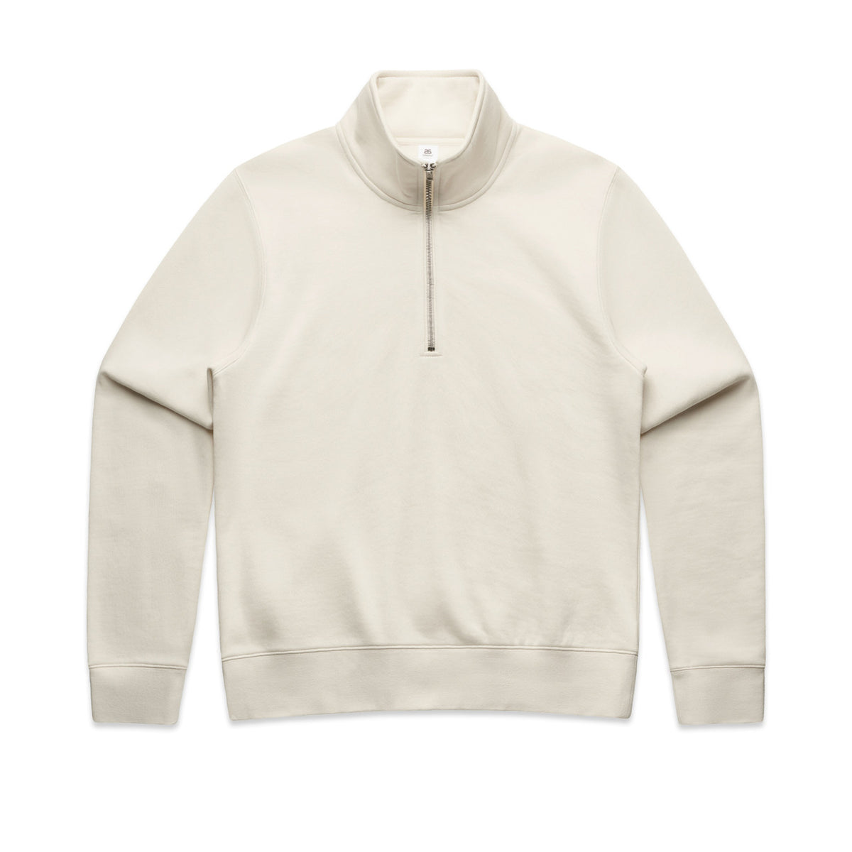 Wo's Stencil Half Zip Crew 4125 - Ecru