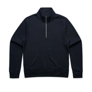 Wo's Stencil Half Zip Crew 4125 - Navy