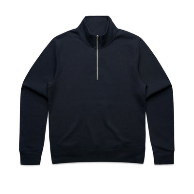Wo's Stencil Half Zip Crew 4125 - Navy