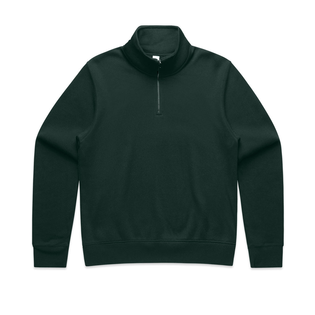 Wo's Stencil Half Zip Crew 4125 - Pine Green