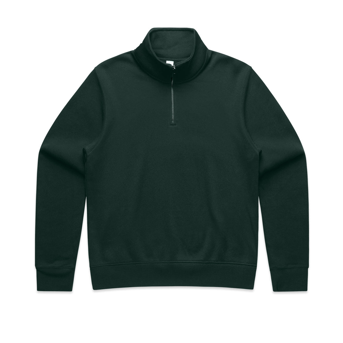 Wo's Stencil Half Zip Crew 4125 - Pine Green