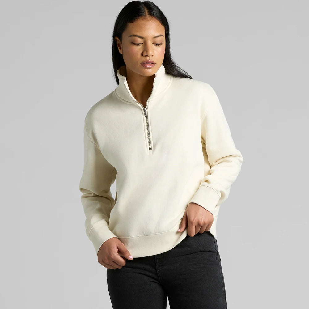 Wo's Stencil Half Zip Crew | 4125