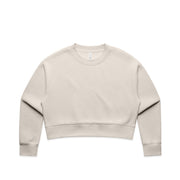Wo's Relax Crop Crew 4169 - Bone