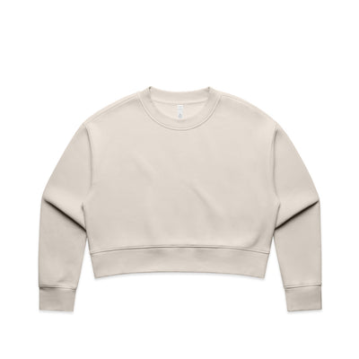 Wo's Relax Crop Crew 4169 - Bone