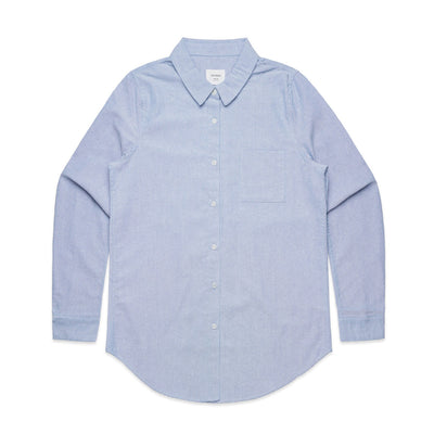 Wo's Oxford Shirt 4401 - Light Blue
