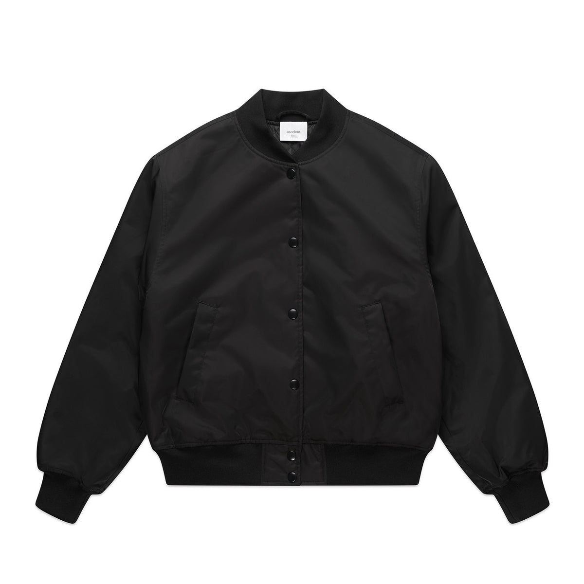 Wo's College Bomber Jacket 4511 - Black