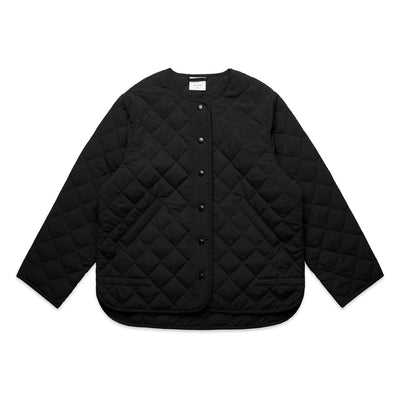 Wo's Quilted Jacket 4525 - Black