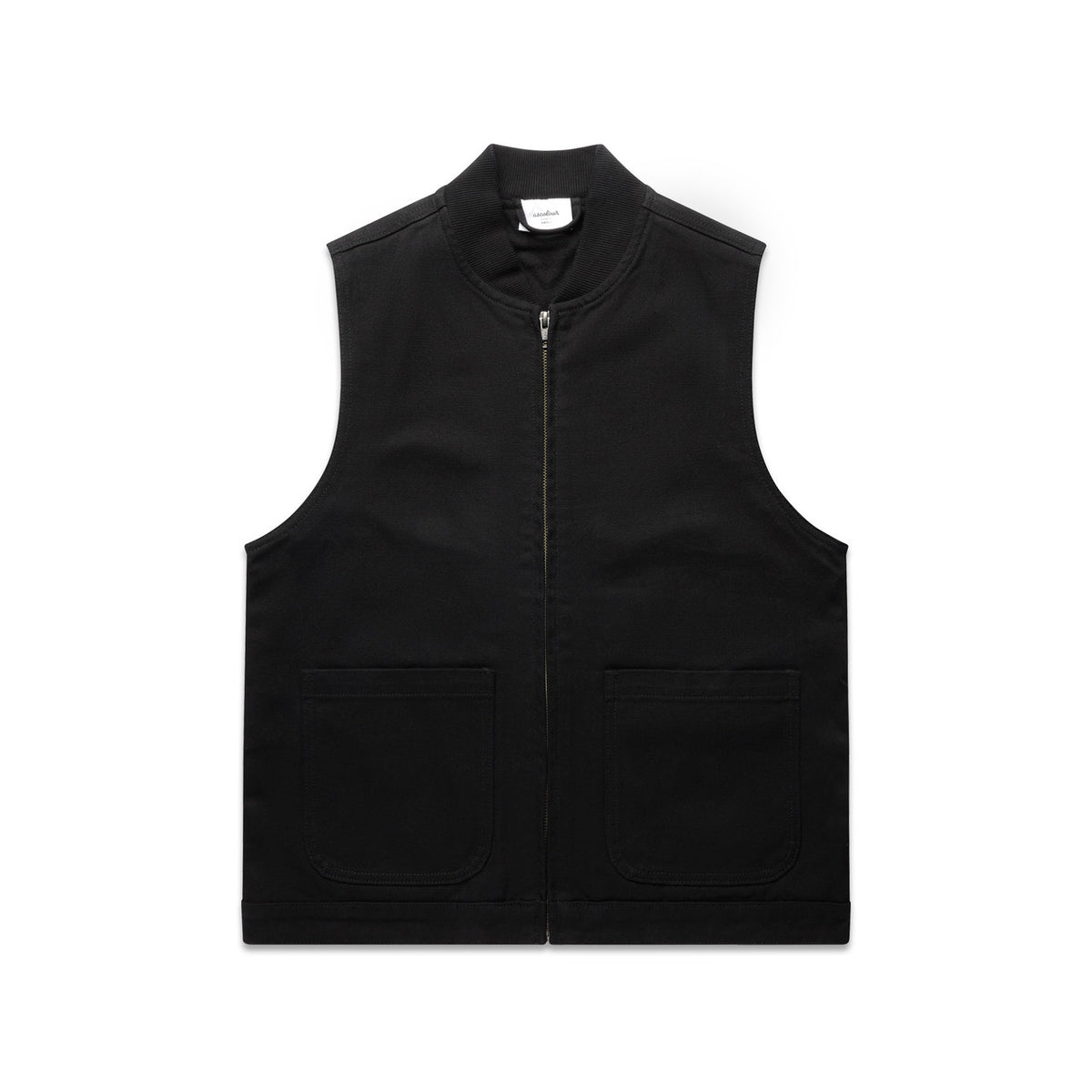 Wo's Canvas Heavy Vest 4528 - Black