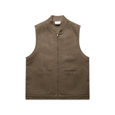 Wo's Canvas Heavy Vest 4528 - Walnut