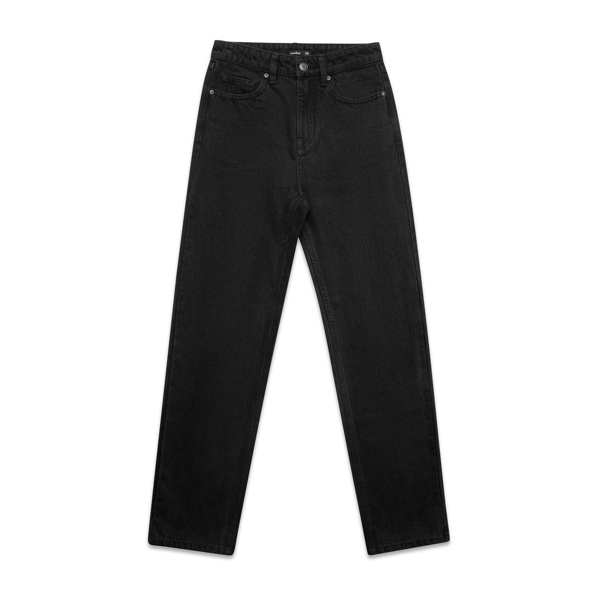 Wo's Straight Jeans 4830 - Washed Black