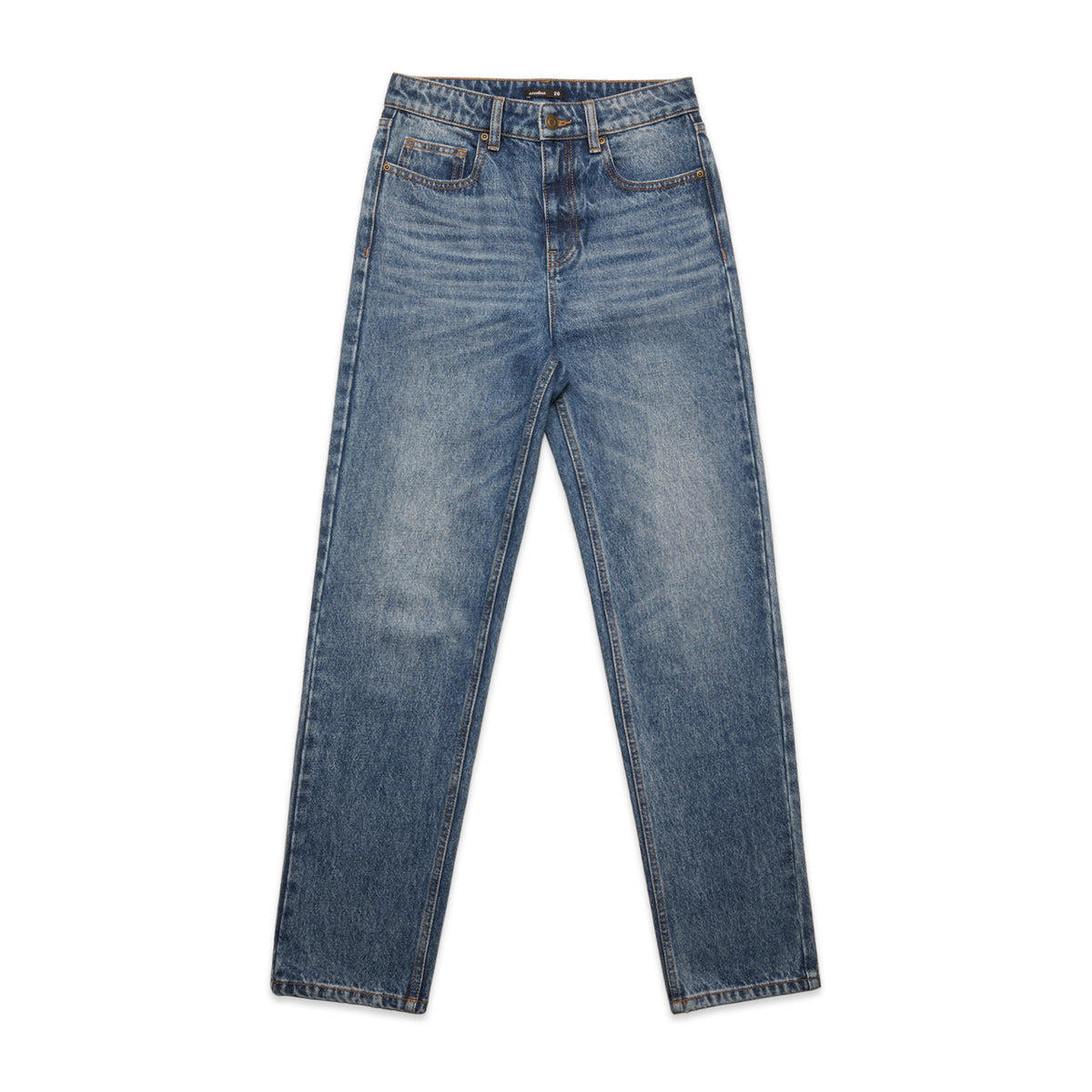 Wo's Straight Jeans 4830 - Washed Blue