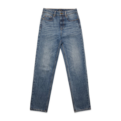 Wo's Straight Jeans 4830 - Washed Blue