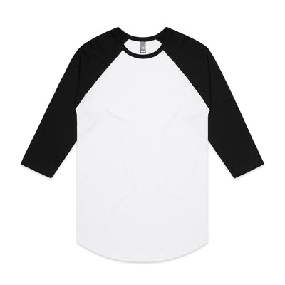 Raglan Tee 5012 - White/Black