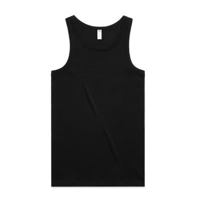 Organic Rib Singlet 5063G - Black
