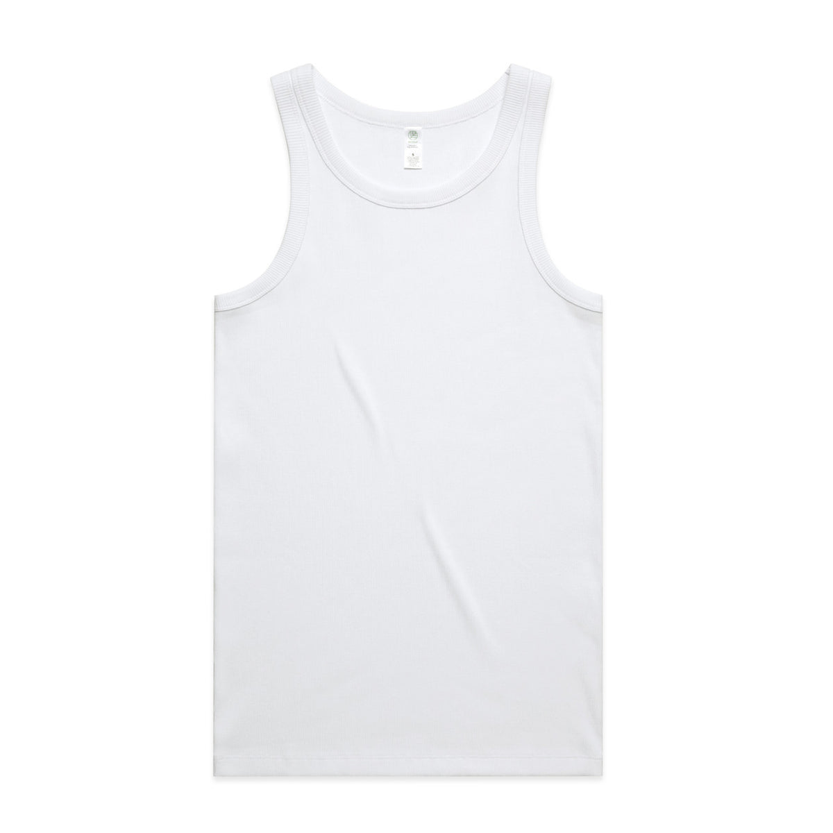 Organic Rib Singlet 5063G - White