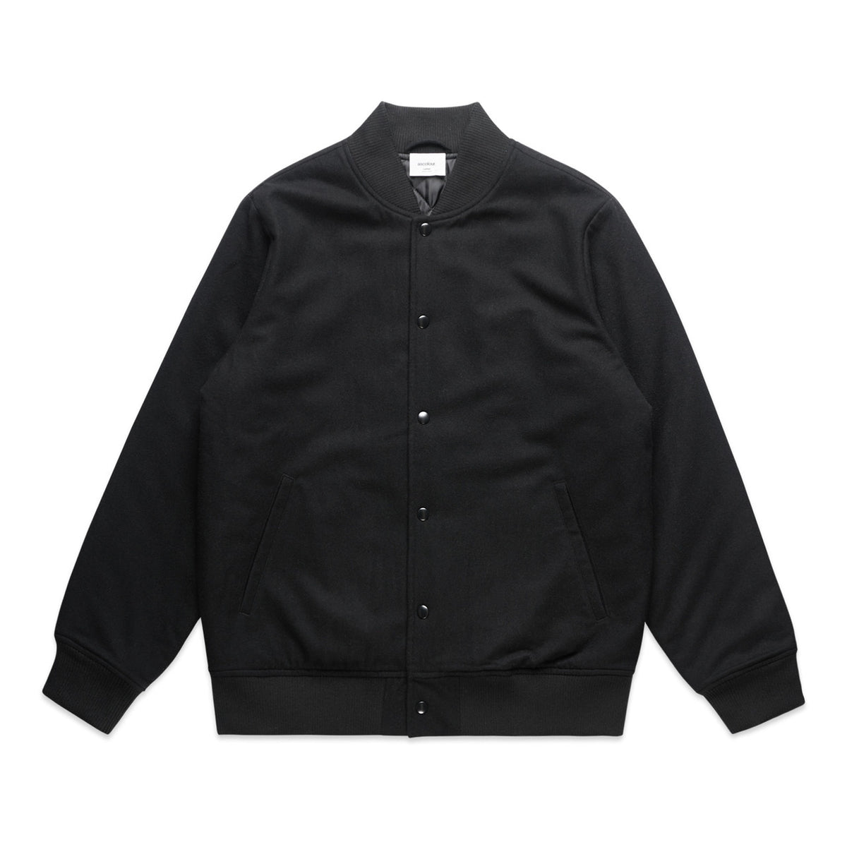 Felt Bomber Jacket 5512 - Black