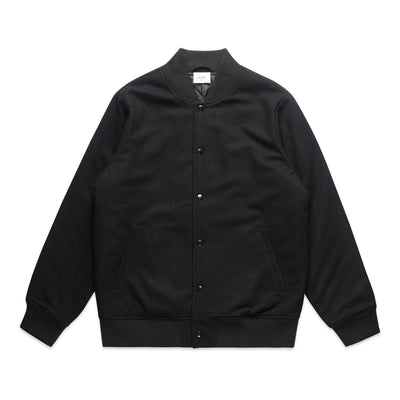 Felt Bomber Jacket 5512 - Black