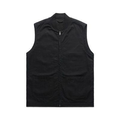 Canvas Heavy Vest 5528 - Black