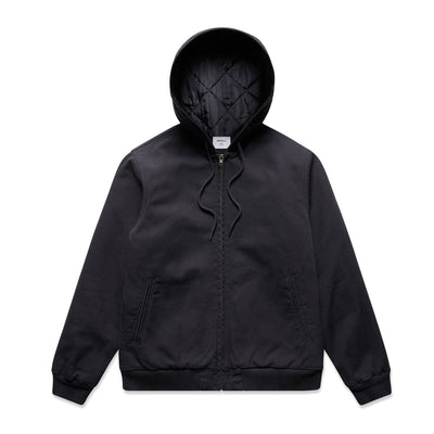 Canvas Bomber Hood Jacket 5532 - Ink Blue