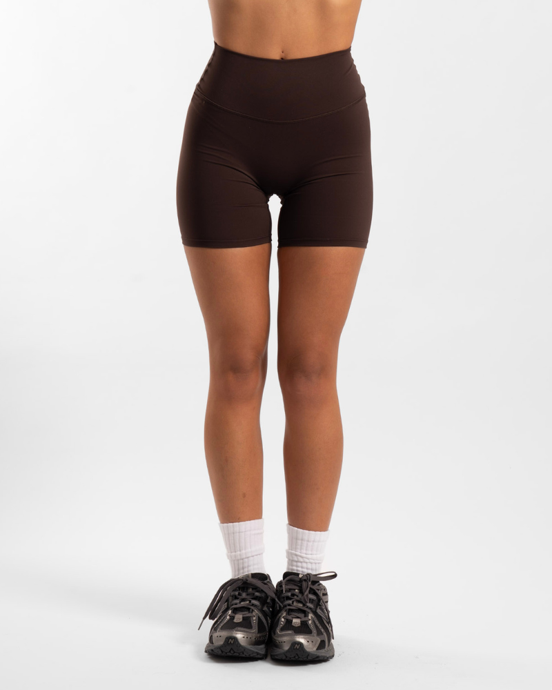 Not Your Basic 6 Inch Shorts - Chocolate (Invisible Scrunch)