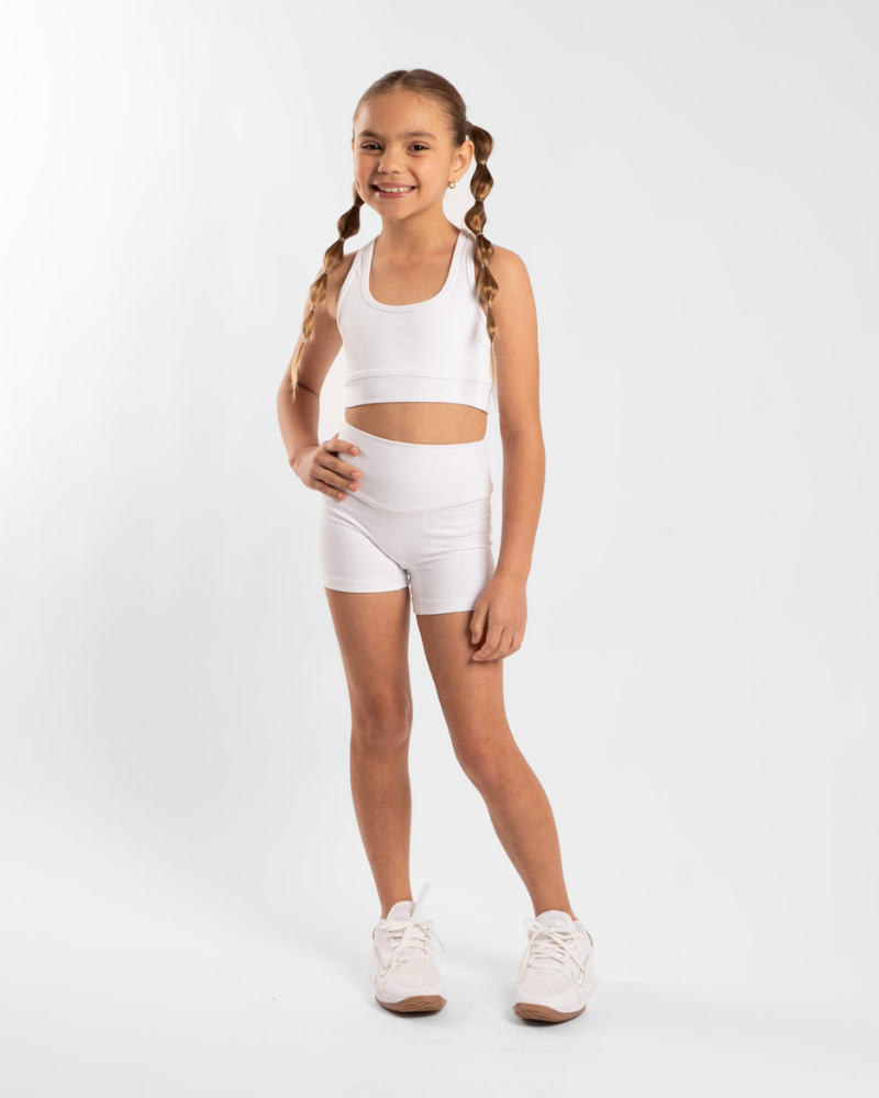 Kids Racer Crop - Arctic