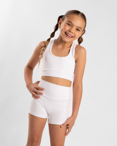 Kids Racer Crop - Arctic