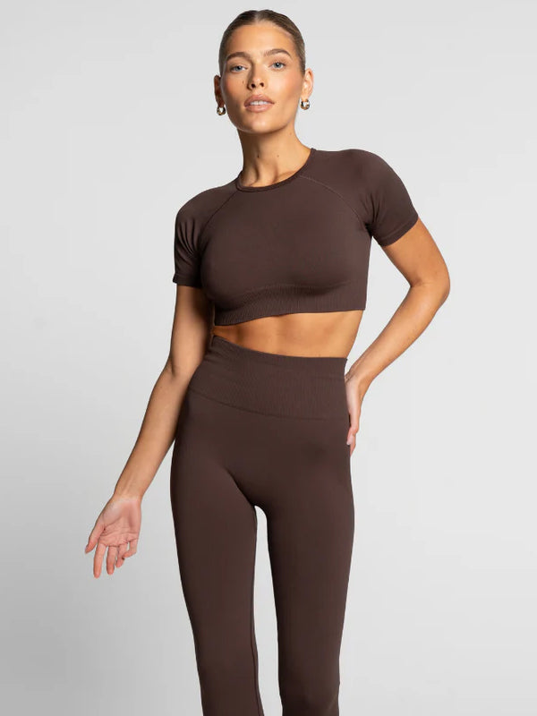 Espresso Seamless Leggings - Activewear