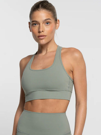 Sage Racer Crop - Activewear