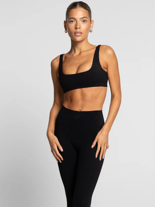 Onyx Square Neck Crop - Activewear