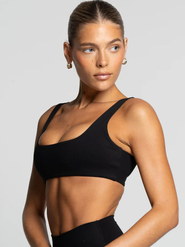 Onyx Square Neck Crop - Activewear