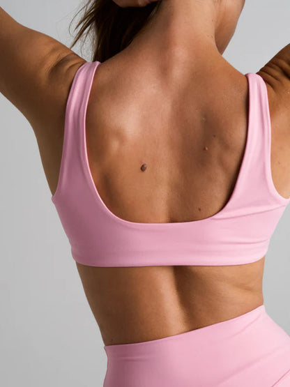 PinkSquare Neck Crop - Activewear