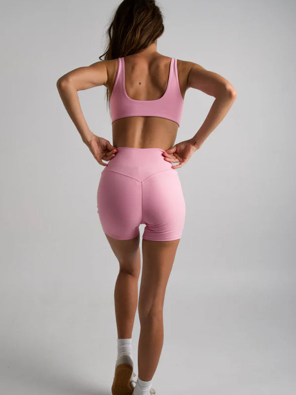 PinkSquare Neck Crop - Activewear