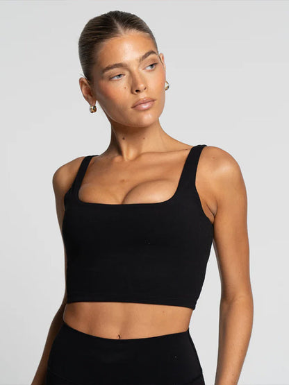 Onyx Square Neck Tank - Activewear