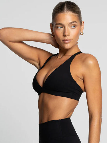 Onyx V-Neck Crop - Activewear