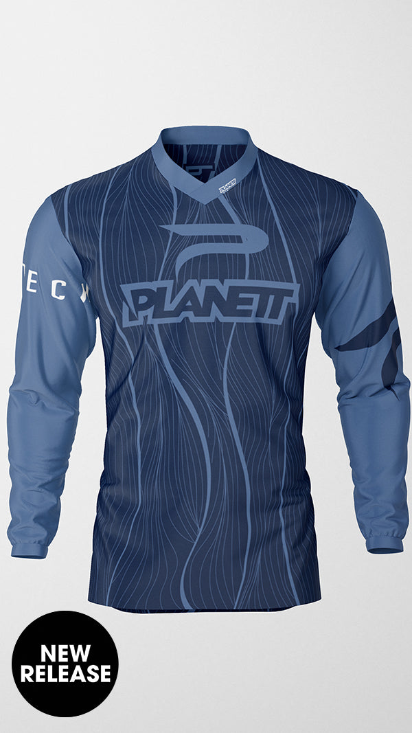 [CUSTOM] Wave Jersey - Y(XS) / Blue