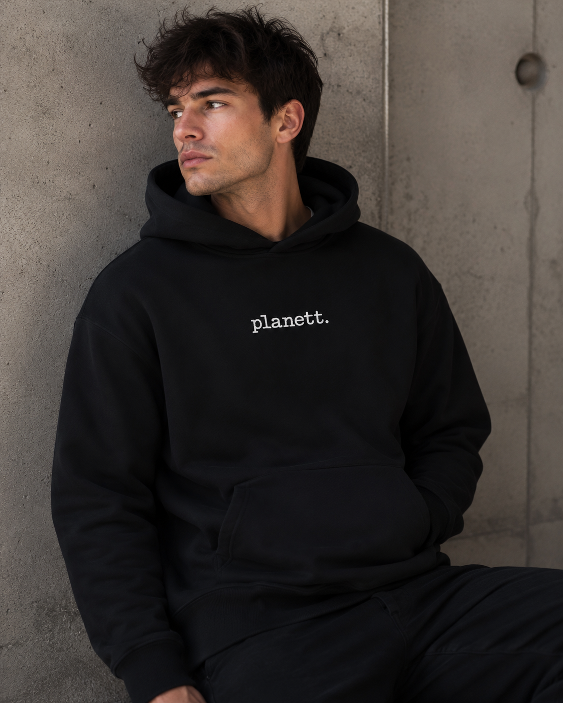 Black Oversized Adult Hoodie